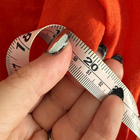 J. CREW | Red Orange 100% Linen The Perfect Button down Shirt | Size 2 - Picture 5 of 6